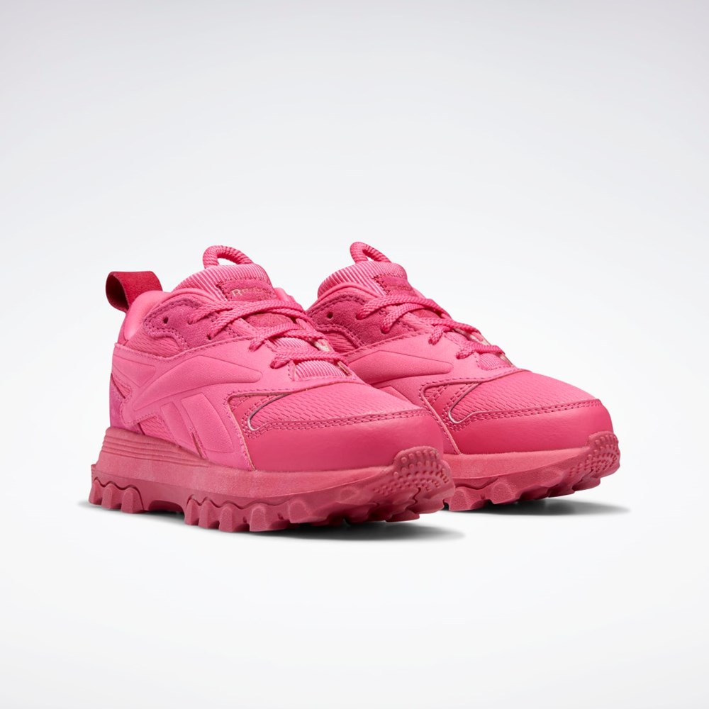 Reebok Cardi B Classic Leather V2 Shoes - Preschool Pinkki Pinkki Pinkki | PIZXLD-974