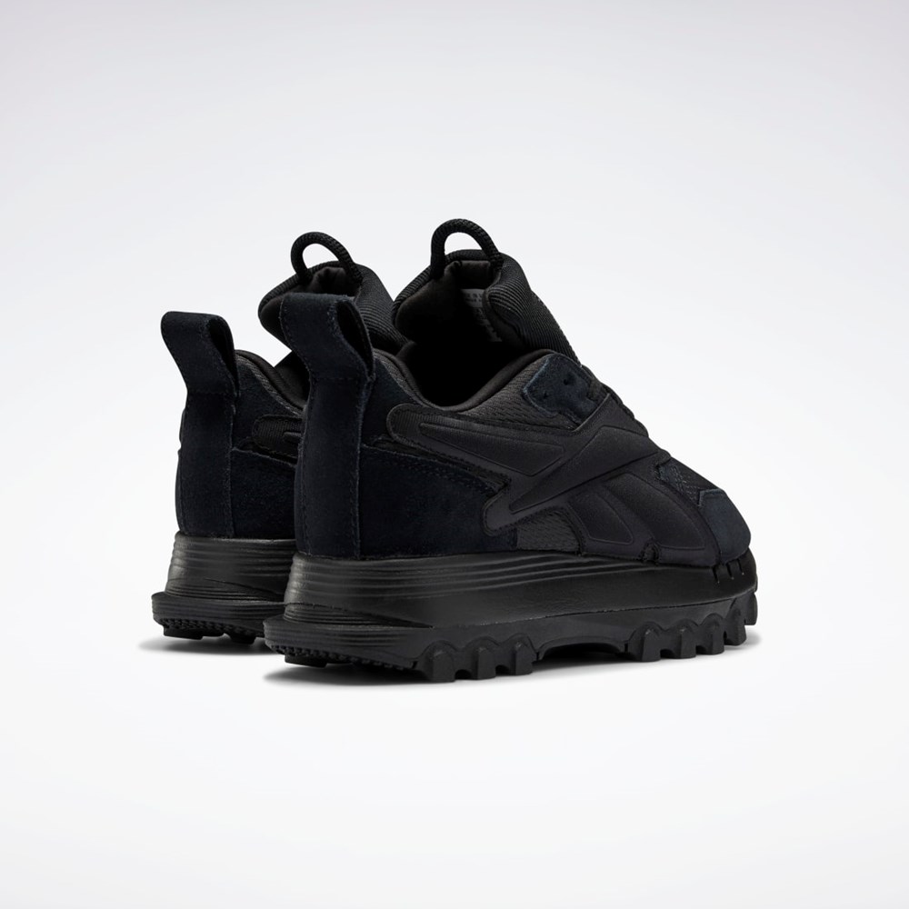 Reebok Cardi B Classic Leather V2 Shoes Mustat Mustat Harmaat | QBJVER-501