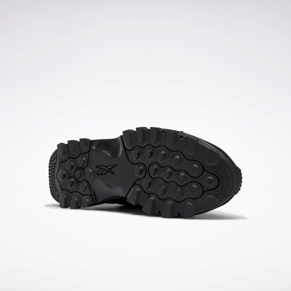 Reebok Cardi B Classic Leather V2 Shoes Mustat Mustat Harmaat | QBJVER-501