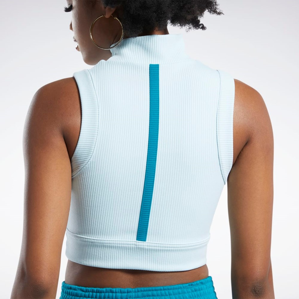 Reebok Cardi B Crop Top Sininen | PLQKCE-631