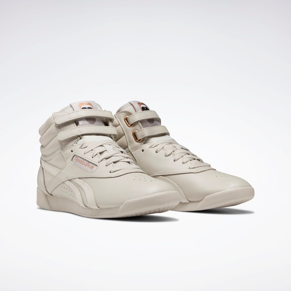 Reebok Cardi B Freestyle Hi Shoes Harmaat Valkoinen | ZJPDQK-613