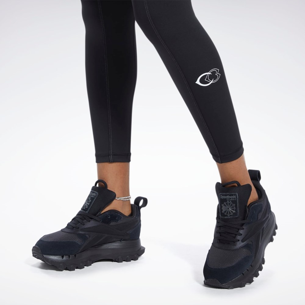 Reebok Cardi B High-Rise Tights Mustat | EHUTBC-940