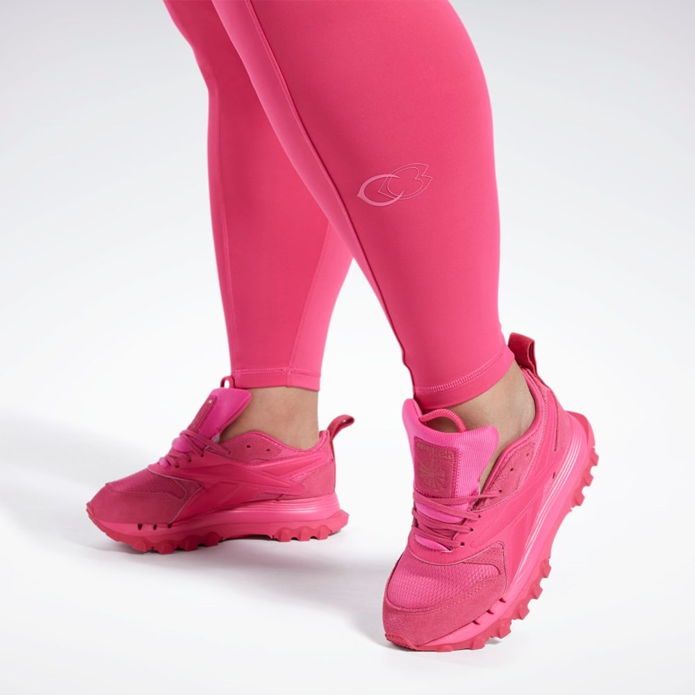 Reebok Cardi B High-Rise Tights (Plus Size) Pinkki | TNFOLZ-619
