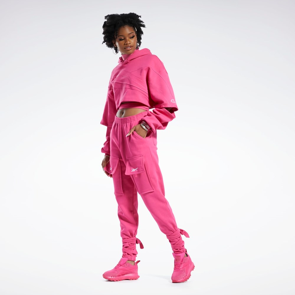 Reebok Cardi B Knit Pants Pinkki | XILABY-593