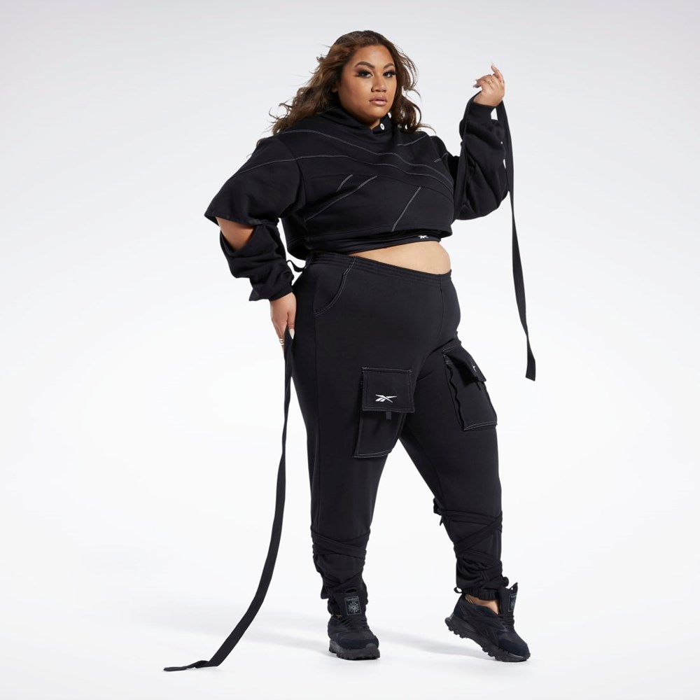 Reebok Cardi B Knit Pants (Plus Size) Mustat | SBGOXD-590