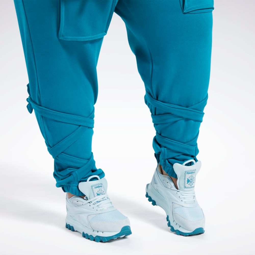 Reebok Cardi B Knit Pants (Plus Size) Seaport Teal | TSLBMD-496