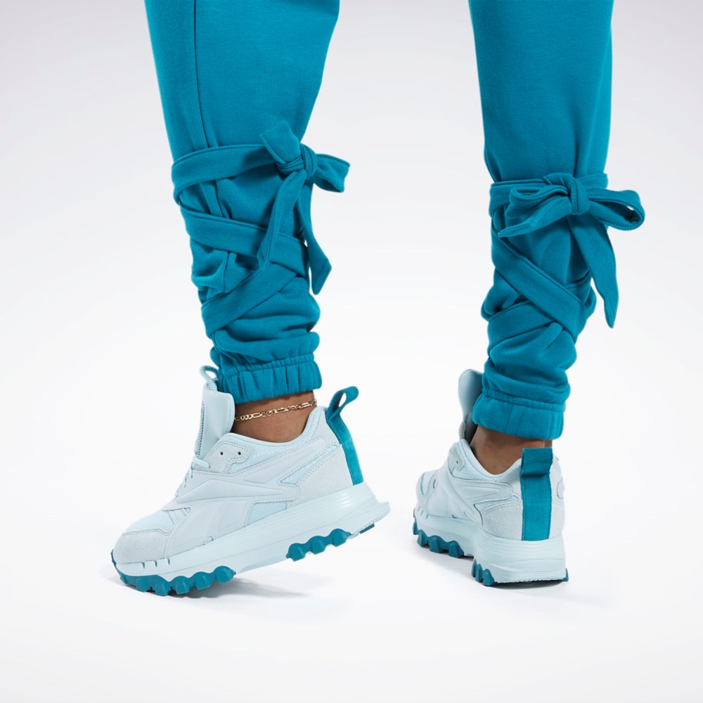Reebok Cardi B Knit Pants Seaport Teal | YXCNAI-043