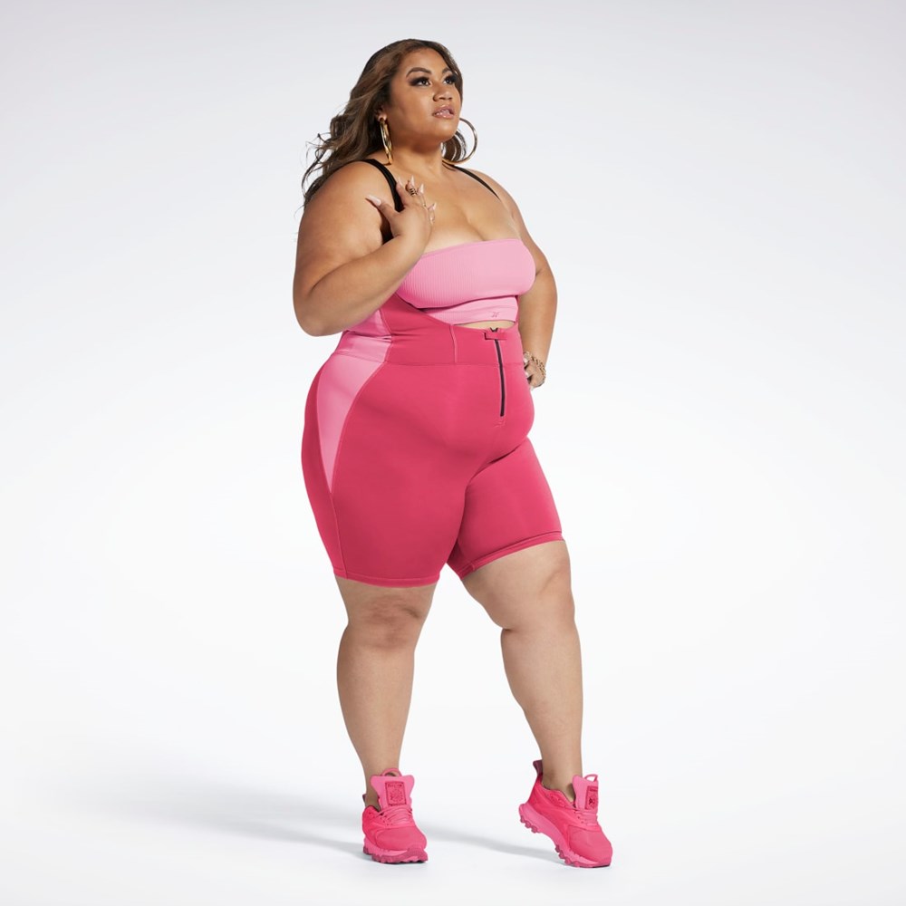 Reebok Cardi B Leotard (Plus Size) Pinkki | SUFKAL-785