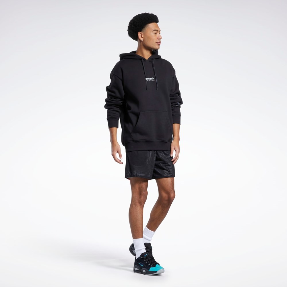 Reebok City League Mesh Shorts Mustat | QJATCV-532