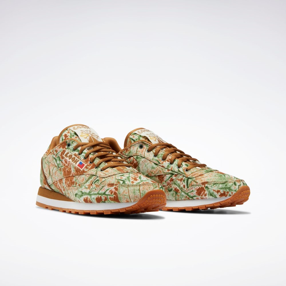 Reebok Classic Leather LQQK Shoes Ruskea Keltainen | MLDIJY-640