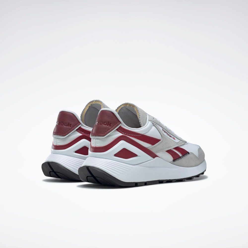 Reebok Classic Leather Legacy AZ Shoes Valkoinen Harmaat Viininpunainen | RNJMFI-475