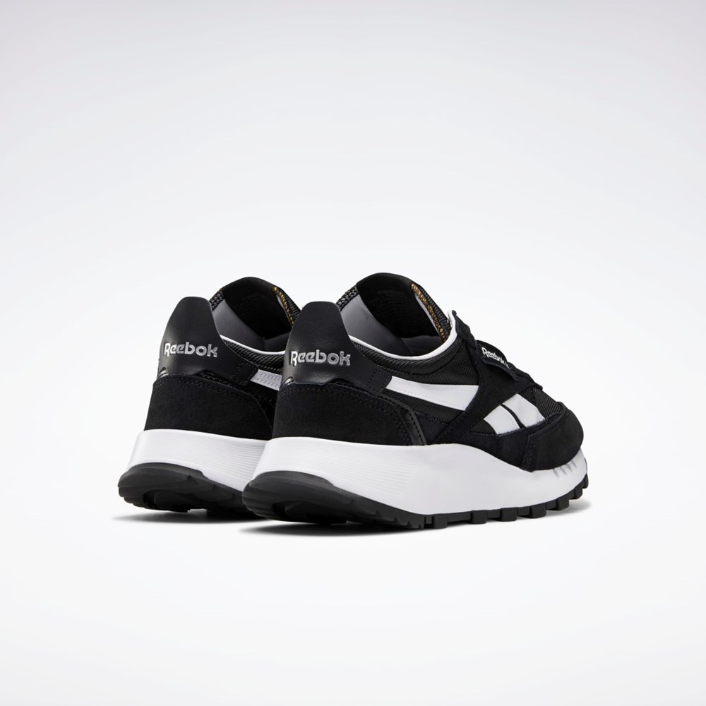 Reebok Classic Leather Legacy Shoes Mustat Harmaat Punainen | TBHLNO-630