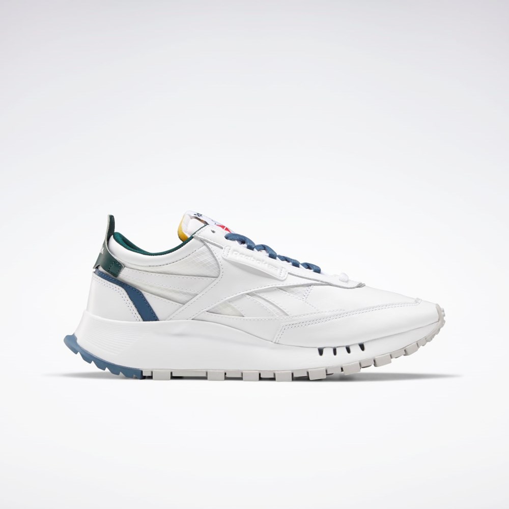Reebok Classic Leather Legacy Shoes Valkoinen Sininen Vihreä | LXTPZU-540