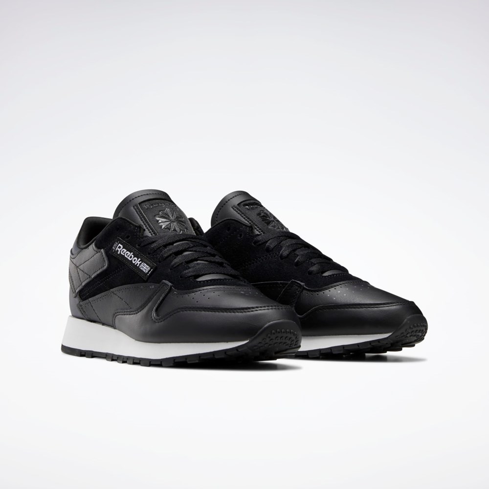 Reebok Classic Leather Make It Yours Shoes Mustat Harmaat Valkoinen | FCUAIH-642