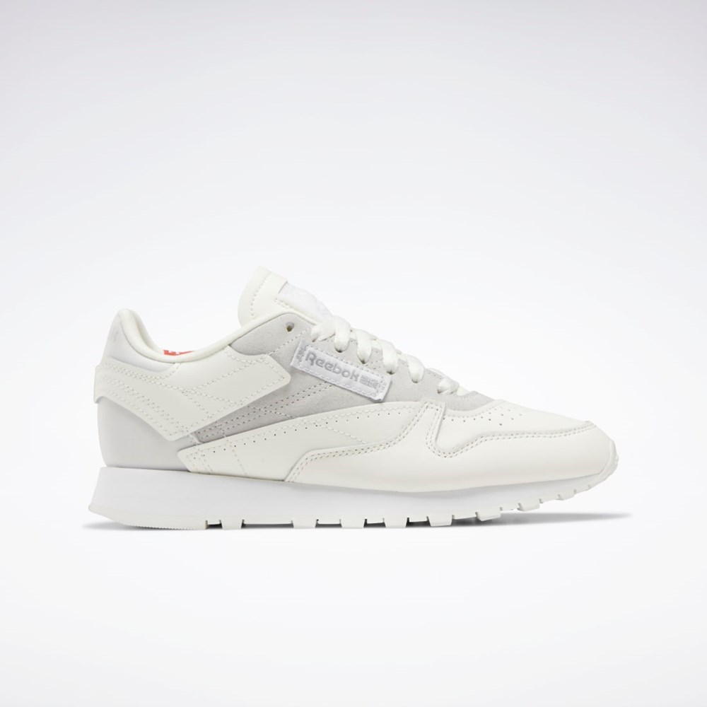 Reebok Classic Leather Make It Yours Shoes Harmaat Valkoinen | HYRFDU-926
