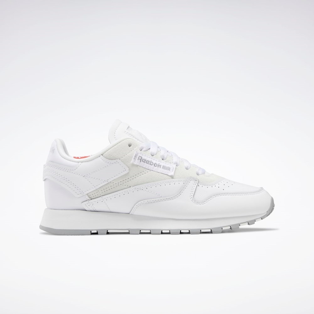 Reebok Classic Leather Make It Yours Shoes Valkoinen Harmaat | TAJQSZ-279