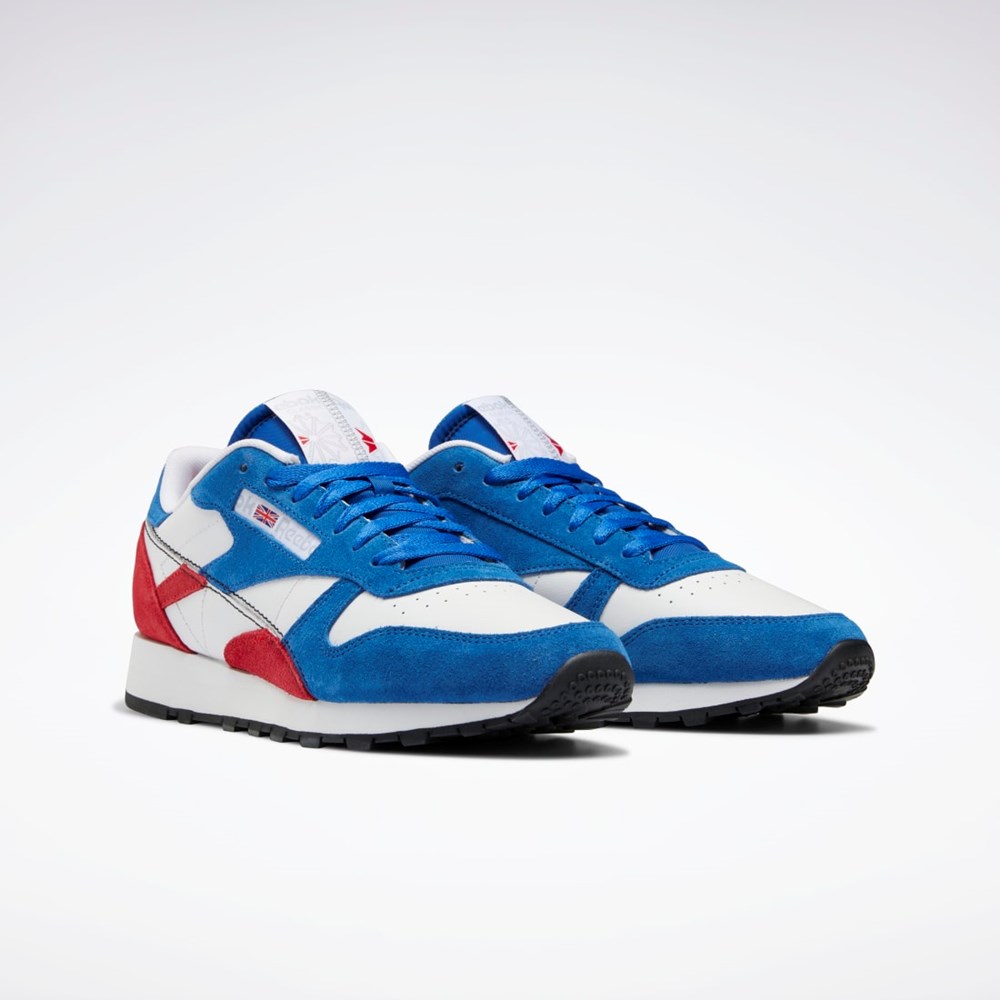 Reebok Classic Leather Make It Yours Shoes Sininen Punainen Valkoinen | THSRGL-397