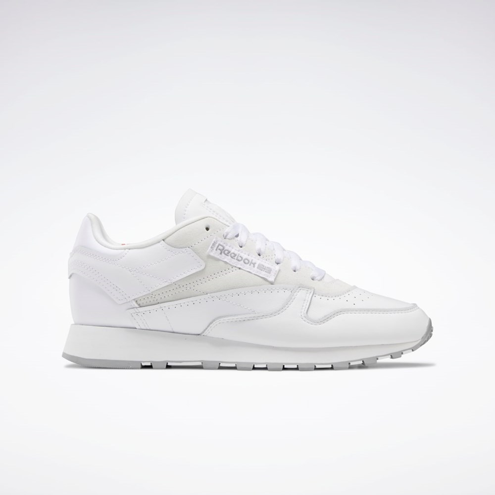 Reebok Classic Leather Make It Yours Shoes Valkoinen Harmaat | VOFANQ-573