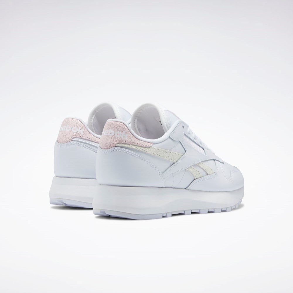 Reebok Classic Leather SP Shoes Valkoinen Valkoinen Pinkki | ROUYDN-938