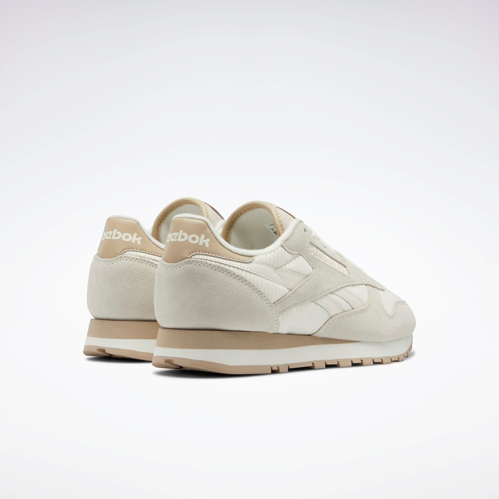 Reebok Classic Leather Shoes Beige | JEQRHC-931