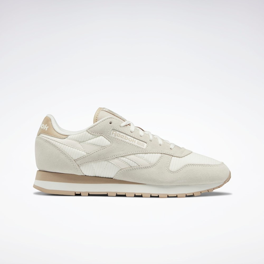 Reebok Classic Leather Shoes Beige | JEQRHC-931