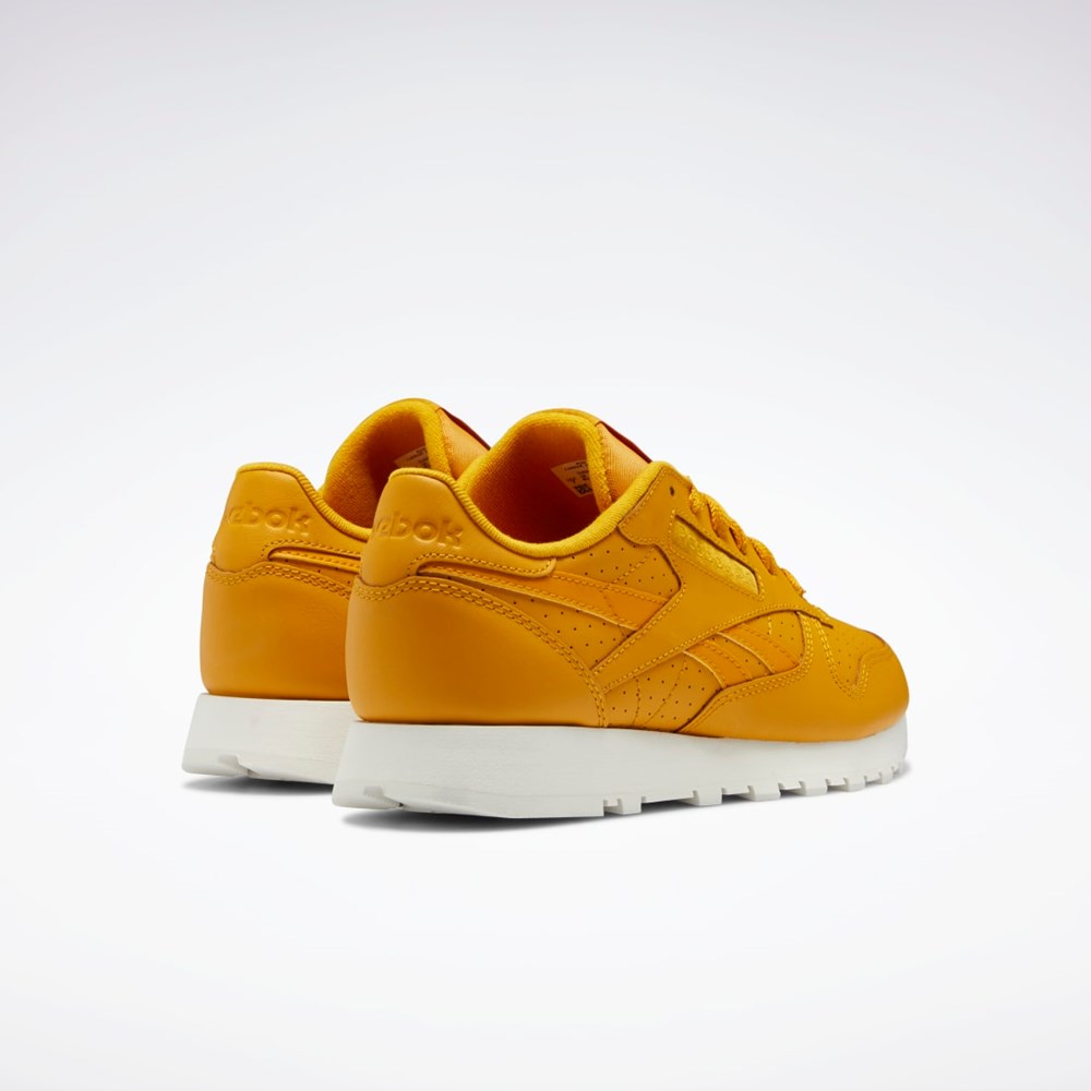 Reebok Classic Leather Shoes Bright Ochre / Bright Ochre / Chalk | GZOYRC-410