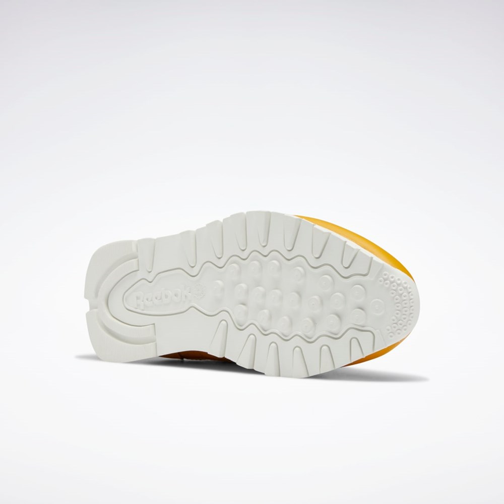 Reebok Classic Leather Shoes Bright Ochre / Bright Ochre / Chalk | GZOYRC-410