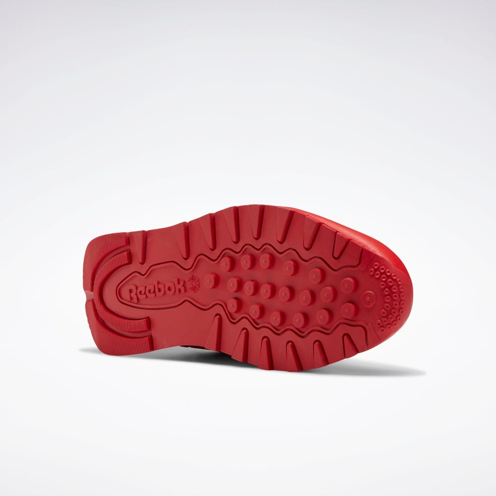 Reebok Classic Leather Shoes - Grade School Punainen Punainen Valkoinen | LSANJB-928