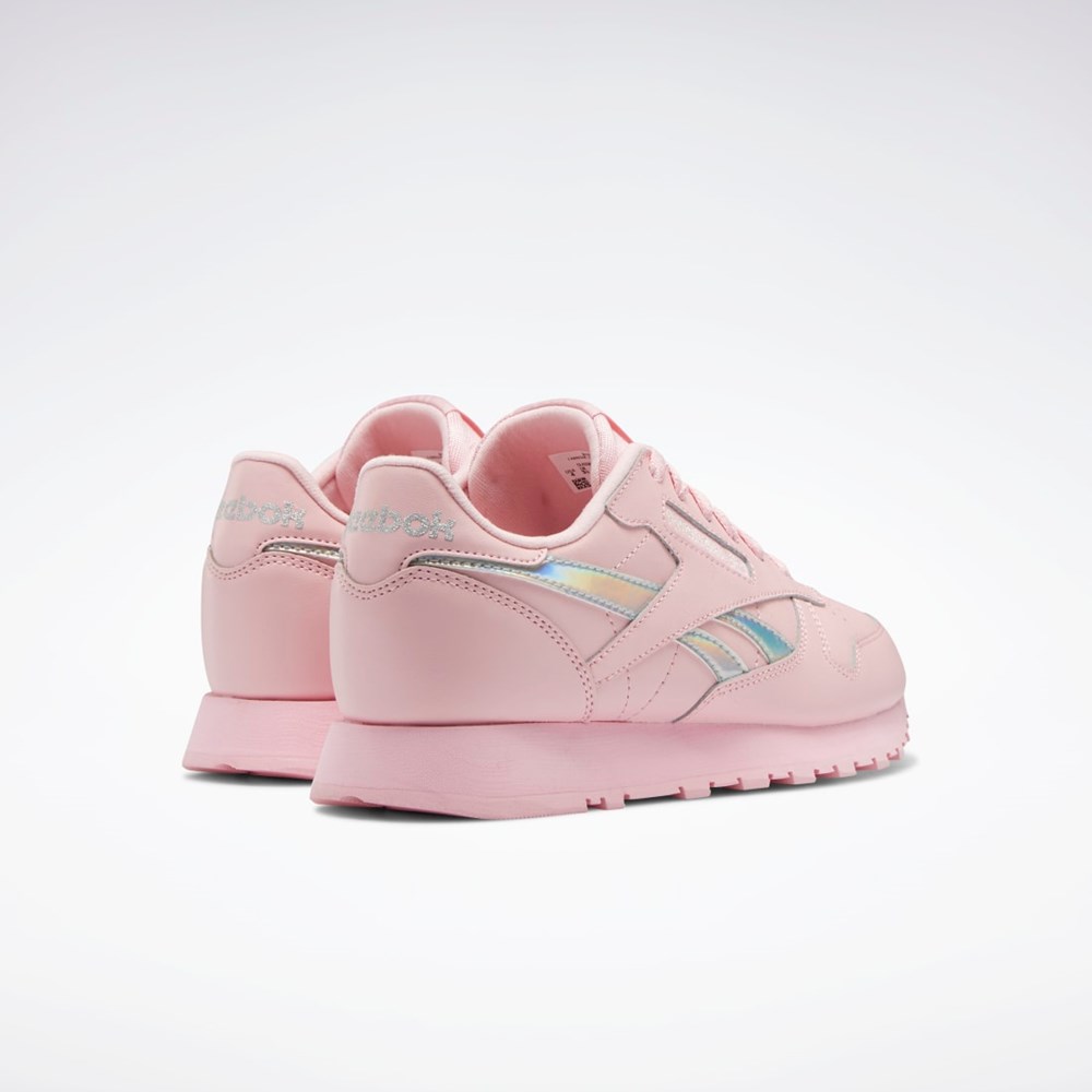 Reebok Classic Leather Shoes - Grade School Pinkki Pinkki Pinkki | VARGOD-982
