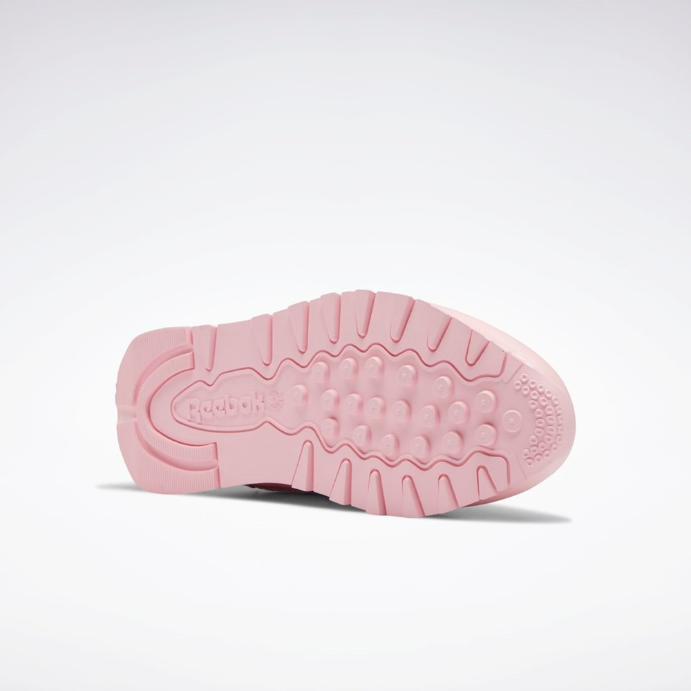 Reebok Classic Leather Shoes - Grade School Pinkki Pinkki Pinkki | VARGOD-982