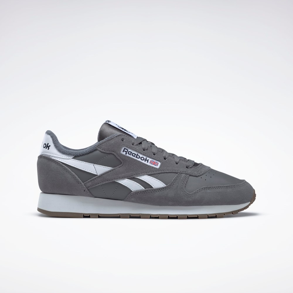 Reebok Classic Leather Shoes Harmaat Harmaat Valkoinen | DNYCKS-925
