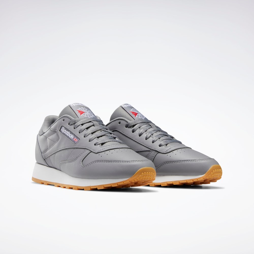 Reebok Classic Leather Shoes Harmaat Valkoinen | DLVWAM-092