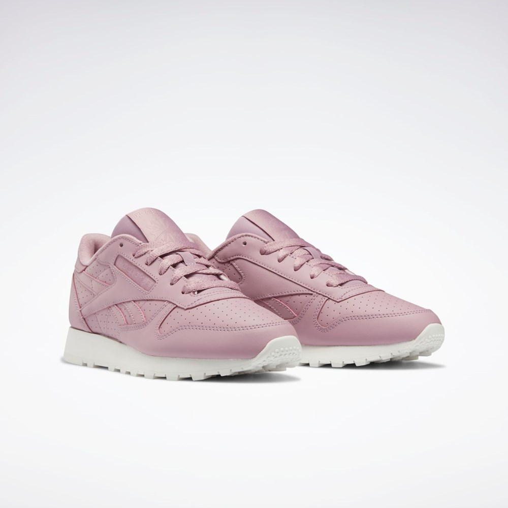 Reebok Classic Leather Shoes Infused Lilac / Infused Lilac / Chalk | VIYZQO-095
