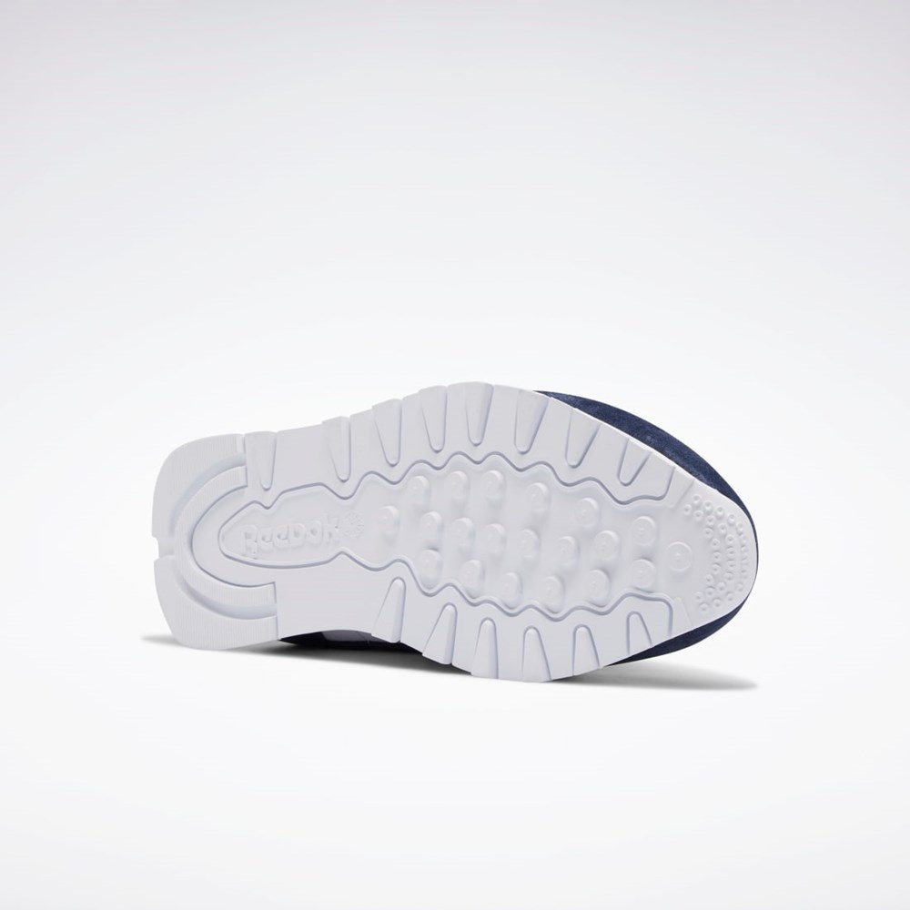 Reebok Classic Leather Shoes Laivastonsininen Valkoinen Harmaat | EBVOLZ-543