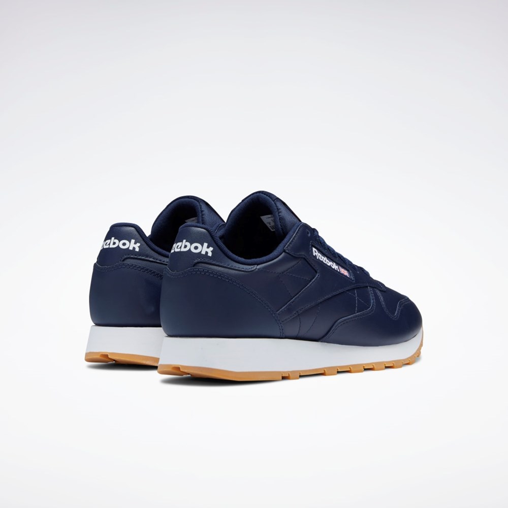 Reebok Classic Leather Shoes Laivastonsininen Valkoinen | IYCDXS-537