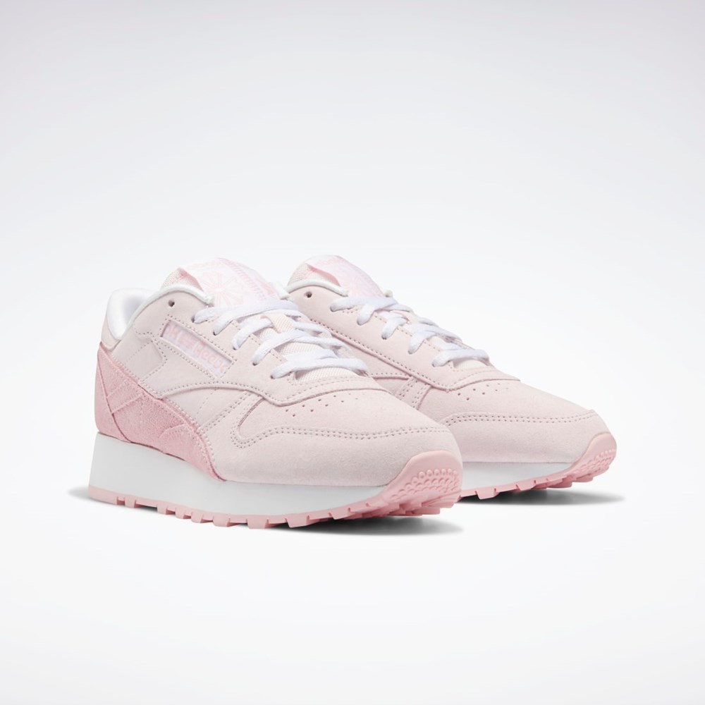 Reebok Classic Leather Shoes Pinkki Pinkki Valkoinen | XZADYW-217