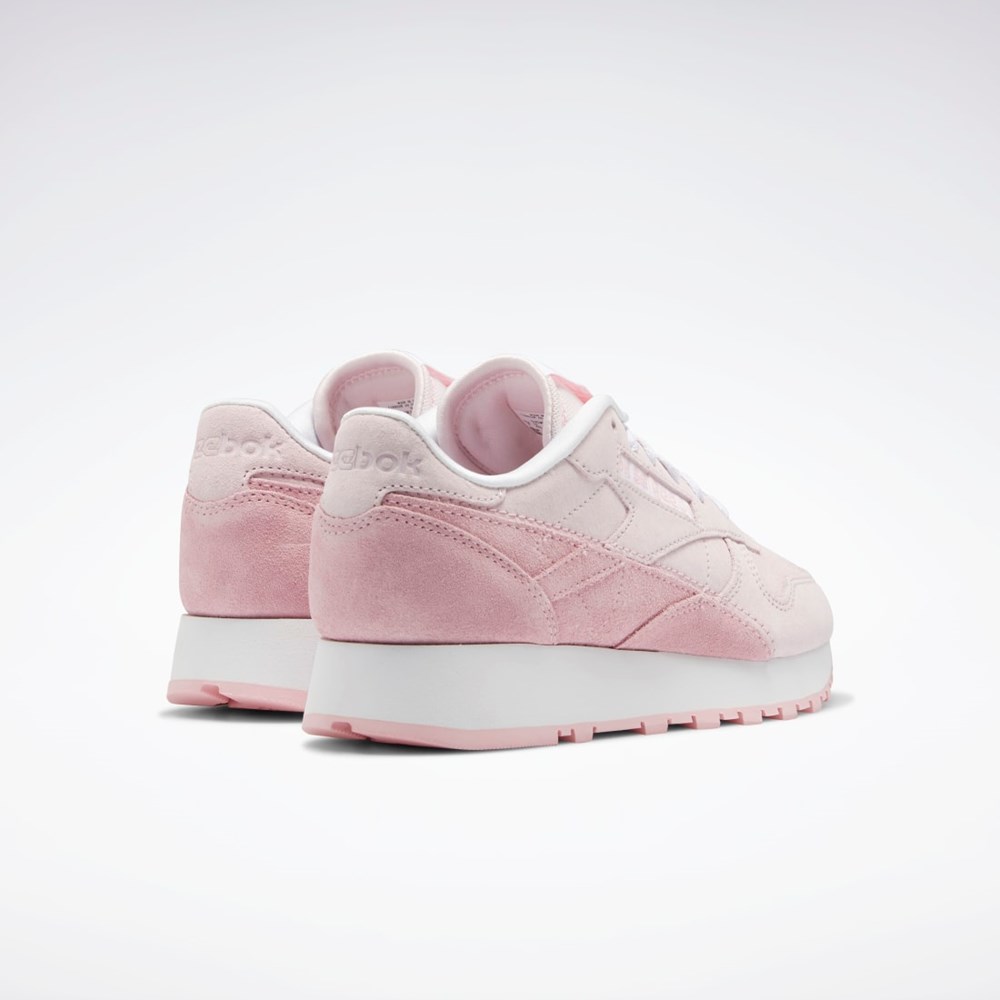Reebok Classic Leather Shoes Pinkki Pinkki Valkoinen | XZADYW-217