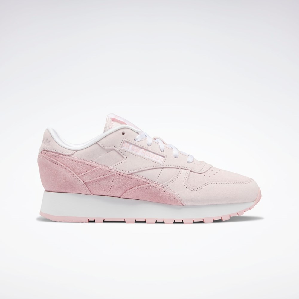 Reebok Classic Leather Shoes Pinkki Pinkki Valkoinen | XZADYW-217