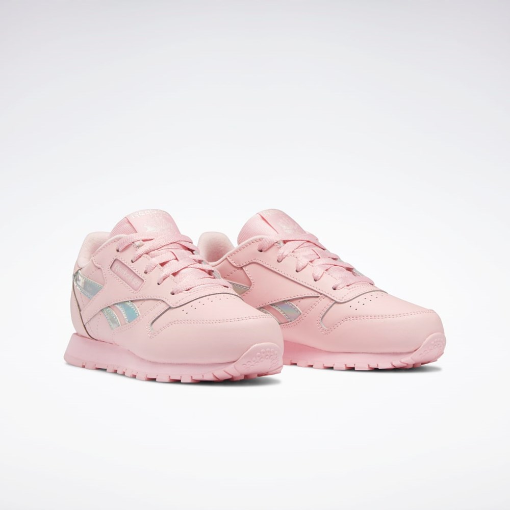 Reebok Classic Leather Shoes - Preschool Pinkki Pinkki Pinkki | SYUTDG-950