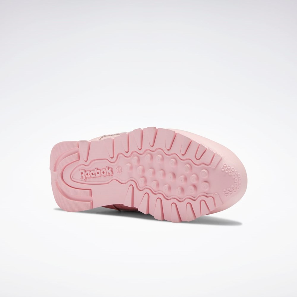 Reebok Classic Leather Shoes - Preschool Pinkki Pinkki Pinkki | SYUTDG-950