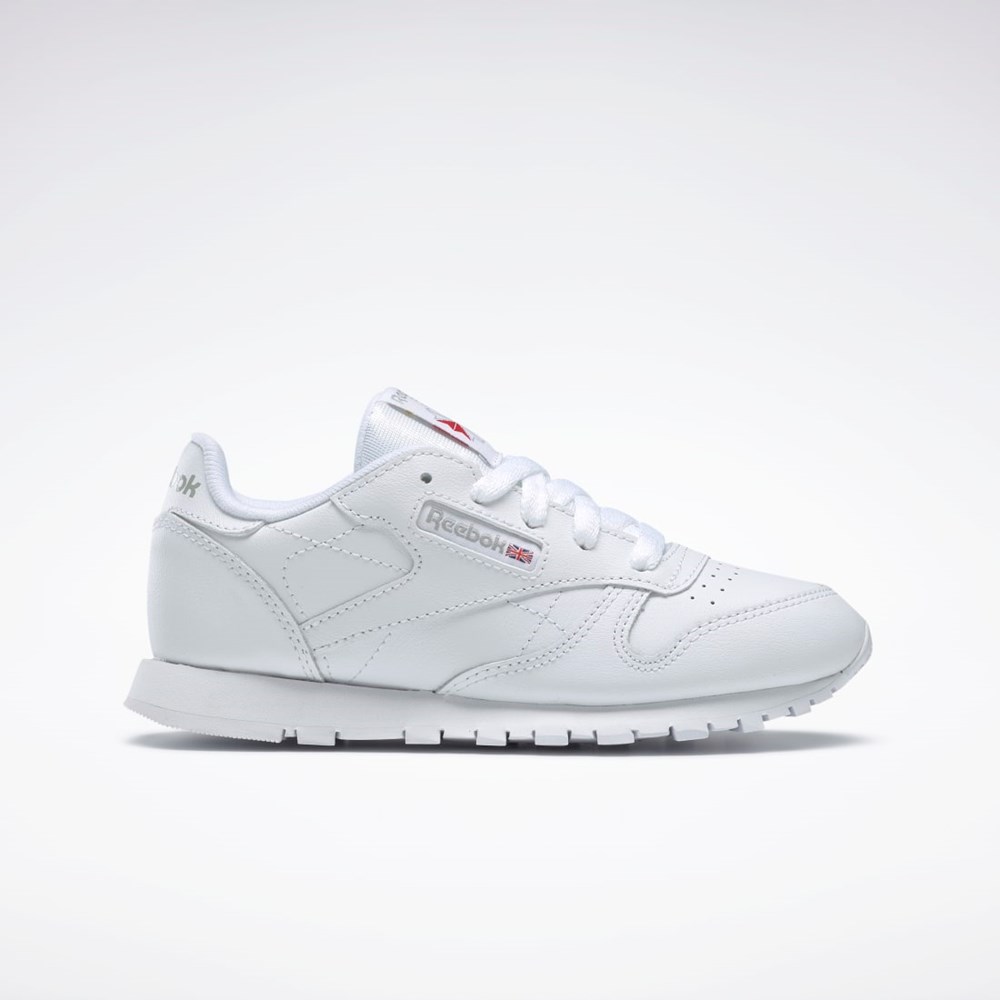 Reebok Classic Leather Shoes - Preschool Valkoinen | VMYFAJ-279