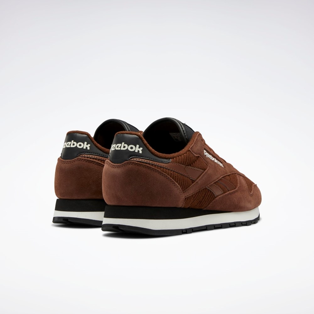 Reebok Classic Leather Shoes Ruskea Mustat | DYIQNB-301