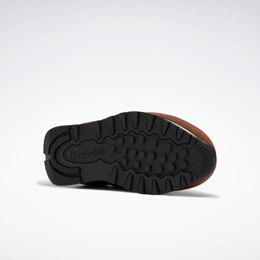 Reebok Classic Leather Shoes Ruskea Mustat | DYIQNB-301
