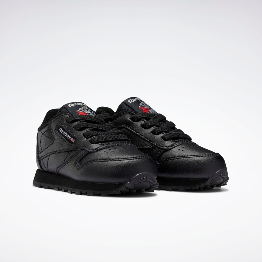 Reebok Classic Leather Shoes - Toddler Mustat Mustat Mustat | GVMZER-031