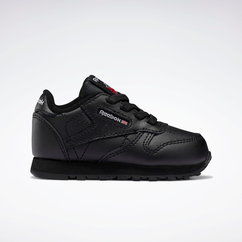 Reebok Classic Leather Shoes - Toddler Mustat Mustat Mustat | GVMZER-031
