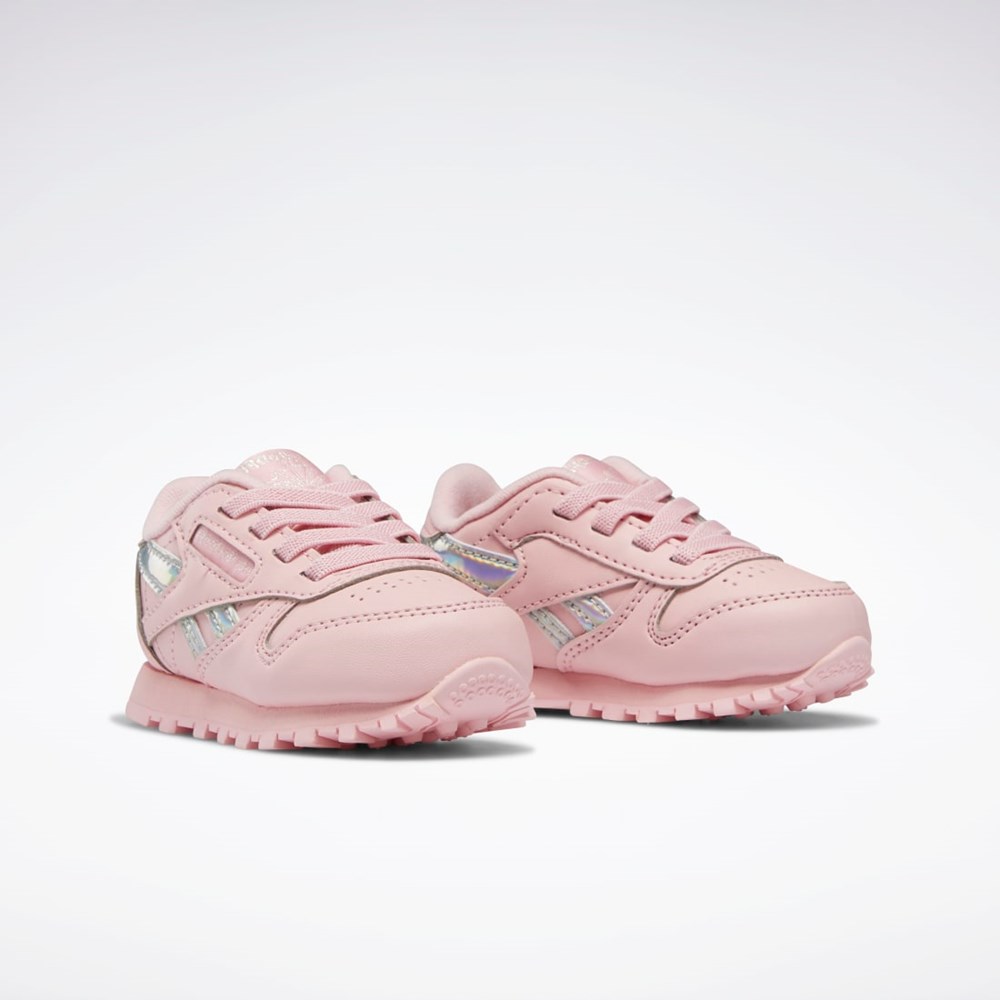 Reebok Classic Leather Shoes - Toddler Pinkki Pinkki Pinkki | QHMRFG-926