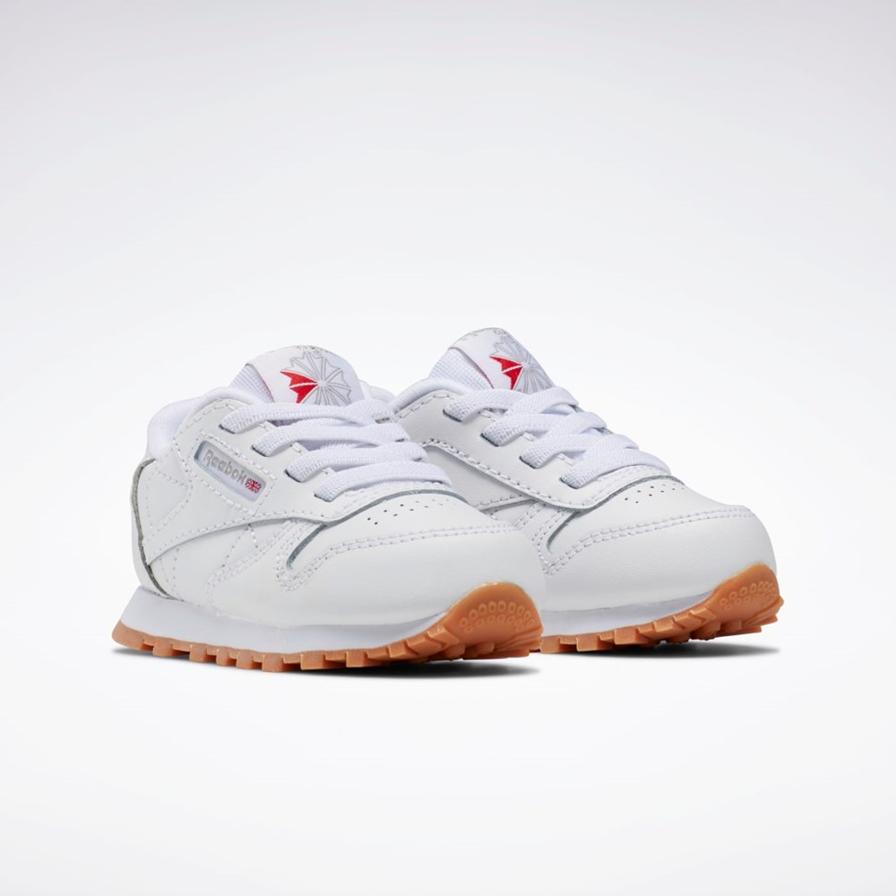 Reebok Classic Leather Shoes - Toddler Valkoinen Valkoinen | DWYEIQ-635