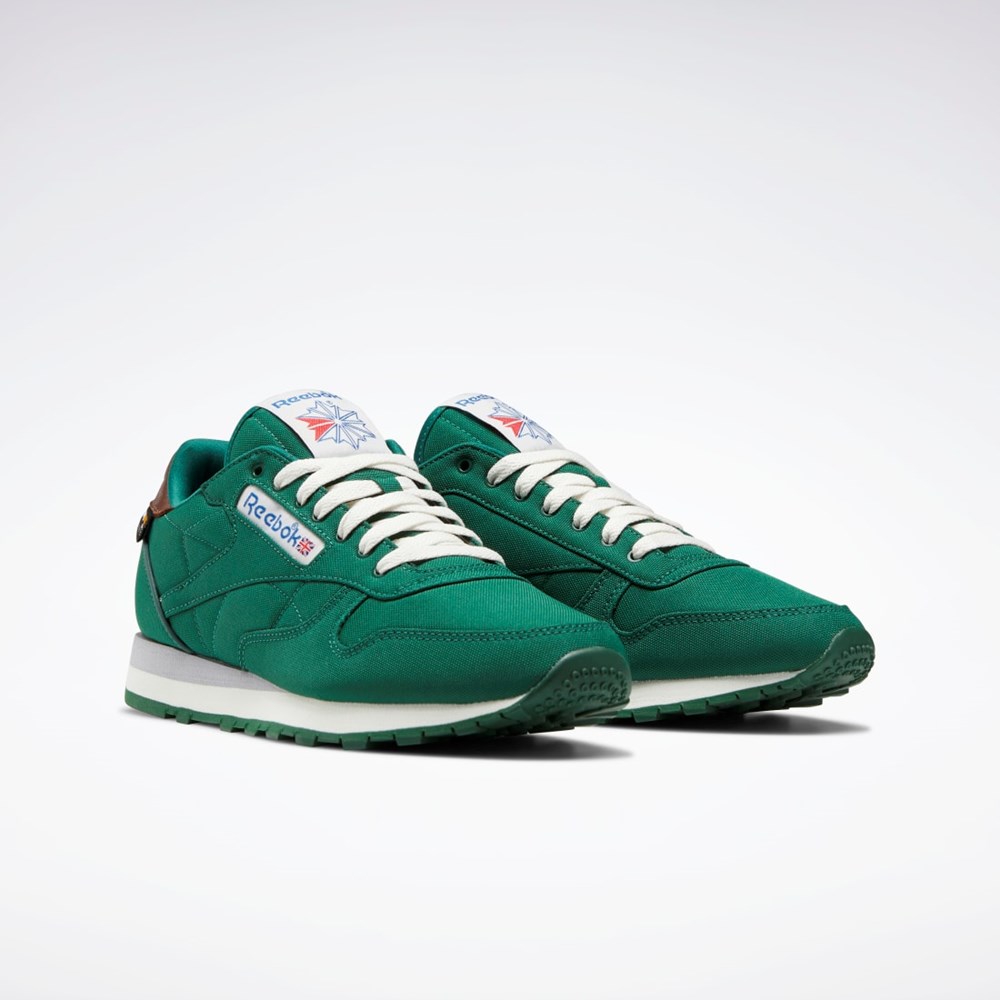 Reebok Classic Leather Shoes Tummanvihreä Ruskea | GVRNYX-962