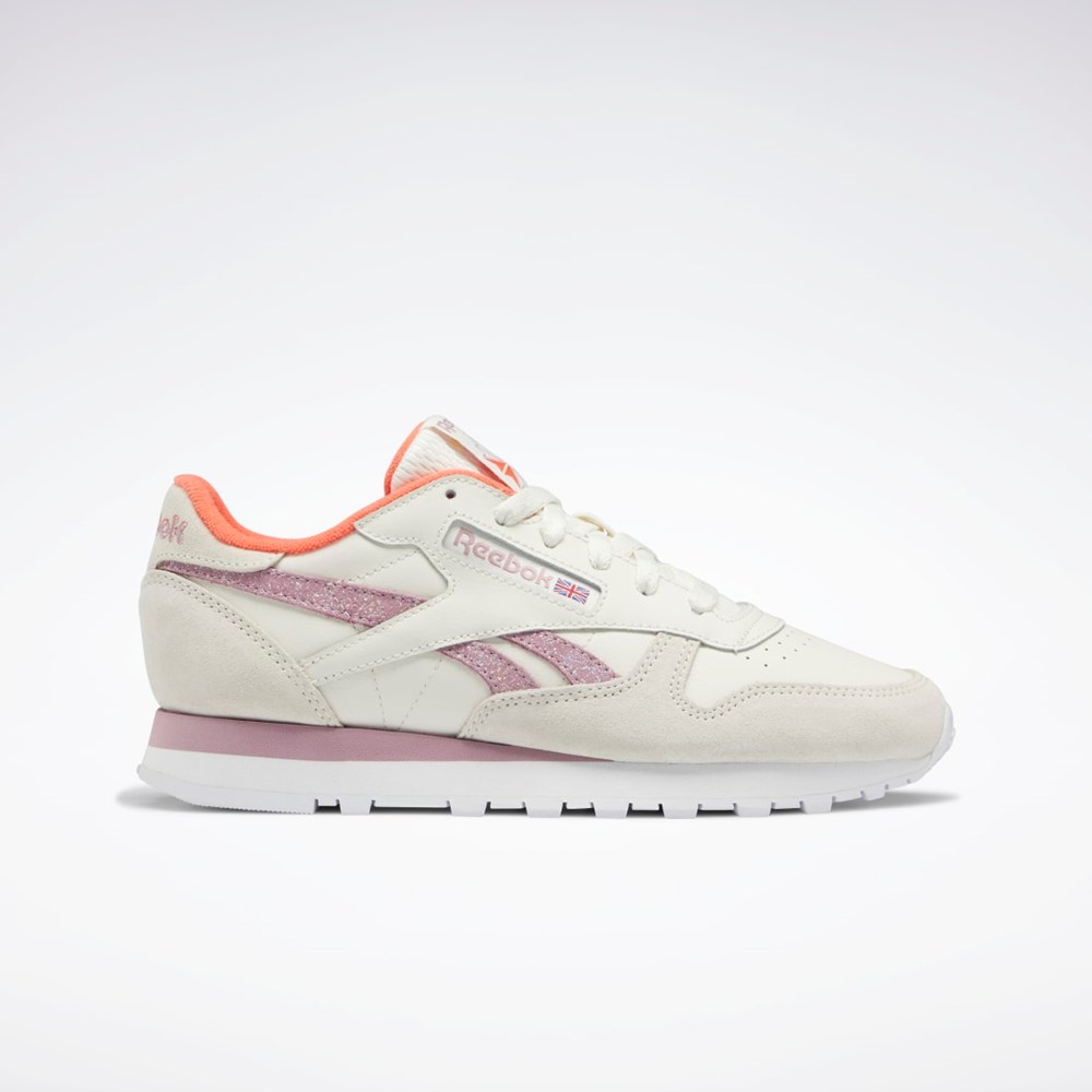 Reebok Classic Leather Shoes Valkoinen | KDOENU-236