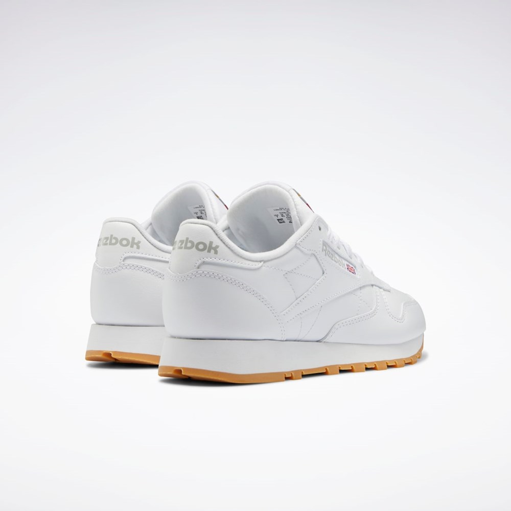Reebok Classic Leather Shoes Valkoinen Harmaat | RNTMDV-430